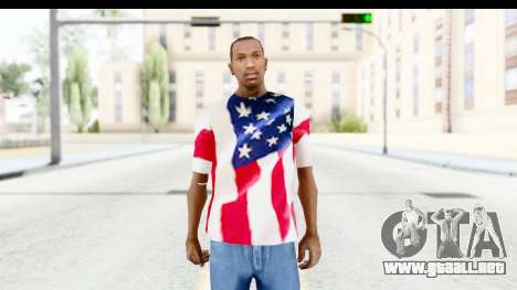 T-Shirt USA Flag para GTA San Andreas