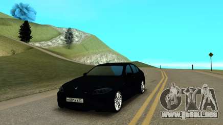 BMW M5 F10 negro para GTA San Andreas
