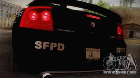 Dodge Charger SRT8 Police San Fierro para GTA San Andreas