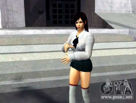 Kokoro Slutty Schoolgirl para GTA San Andreas