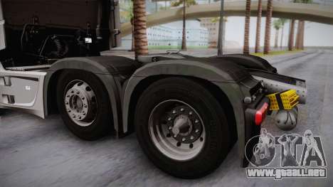 Mercedes-Benz Actros Mp4 6x2 v2.0 Steamspace para GTA San Andreas