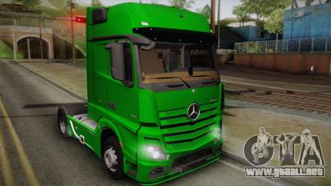 Mercedes-Benz Actros Mp4 4x2 v2.0 Gigaspace para GTA San Andreas