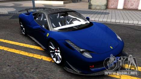 Ferrari 458 Italia Tune para GTA San Andreas