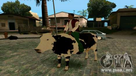 Montar a la vaca para GTA San Andreas