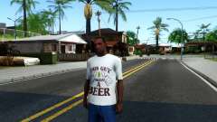 White Beer T-Shirt para GTA San Andreas
