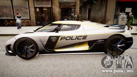 Koenigsegg Agera Police 2013 para GTA 4