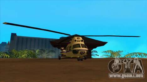 El helicóptero de la policía de la Federación para GTA San Andreas