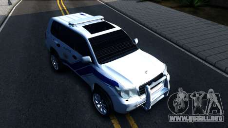 Toyota Land Cruiser Police para GTA San Andreas