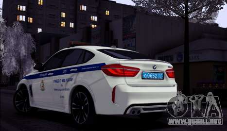 BMW X6M 2015 Russian Police para GTA San Andreas