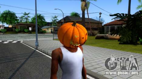 Pumpkin Mask Celebrating Halloween para GTA San Andreas