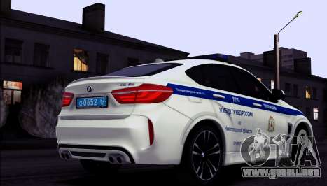 BMW X6M 2015 Russian Police para GTA San Andreas