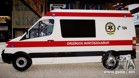 Hungarian Mercedes Sprinter Ambulance para GTA 4