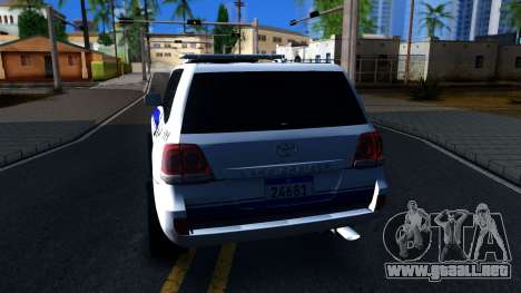 Toyota Land Cruiser Police para GTA San Andreas