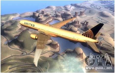 United Airlines Boeing 777-322ER - N58031 para GTA San Andreas