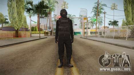 GTA Online Military Skin Black-Negro para GTA San Andreas