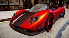 Pagani Zonda Cinque Roadster красный para GTA 4