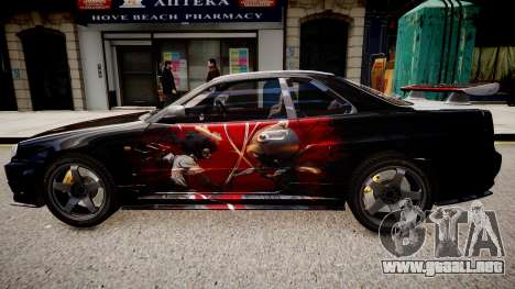 Nissan Skyline R34 Paintjob by eXTaron para GTA 4