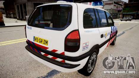 Opel Zafira Police para GTA 4