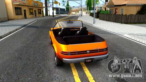 GTA V Declasse Rhapsody Cabrio Style para GTA San Andreas