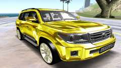 Toyota Land Cruiser 200 жёлтый para GTA San Andreas