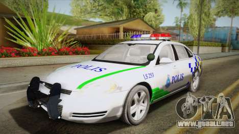Chevrolet Impala Police Malaysia para GTA San Andreas