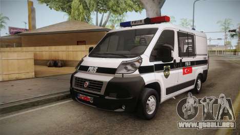 Fiat Ducato Police para GTA San Andreas