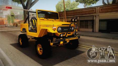 Toyota Land Cruiser Fj40 1978 Off Road para GTA San Andreas