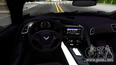 Chevrolet Corvette Stingray C7 2014 Blue Star para GTA San Andreas