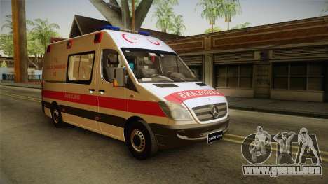 Mercedes-Benz Sprinter Turkish Ambulance para GTA San Andreas