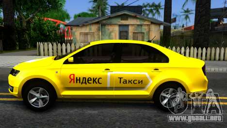 Skoda Rapid "Yandex Taxi" para GTA San Andreas