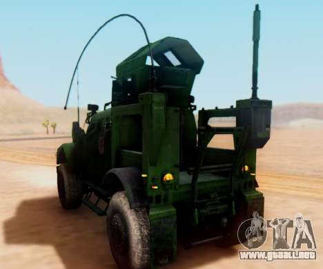 Oshkosh M-ATV croata de Vehículos Blindados Text para GTA San Andreas
