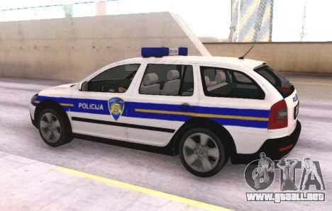 Skoda Octavia Scout Croatian Police Car para GTA San Andreas