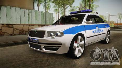 Skoda Superb Serbian Police v1 para GTA San Andreas
