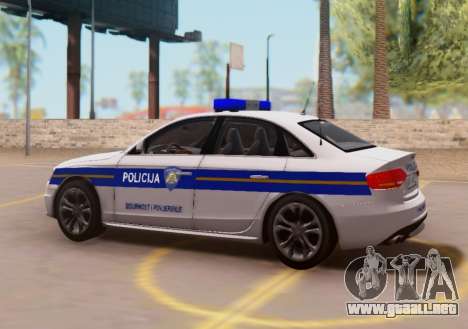 Audi S4 Croatian Police Car para GTA San Andreas