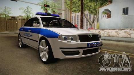 Skoda Superb Serbian Police v1 para GTA San Andreas