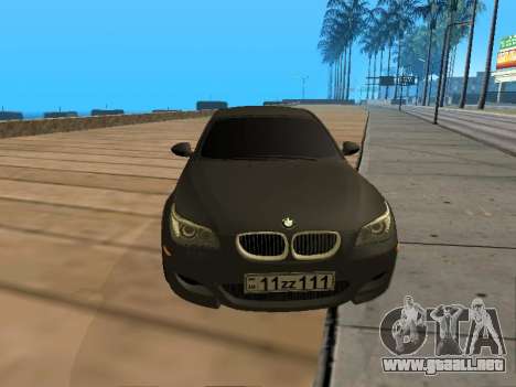 BMW M5 E60 Armenian para GTA San Andreas