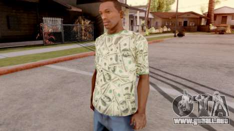 T-Shirt Dollar Style para GTA San Andreas