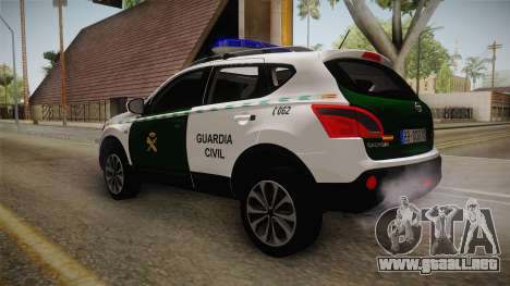 Nissan Qashqai Guatdia Civil Spanish para GTA San Andreas