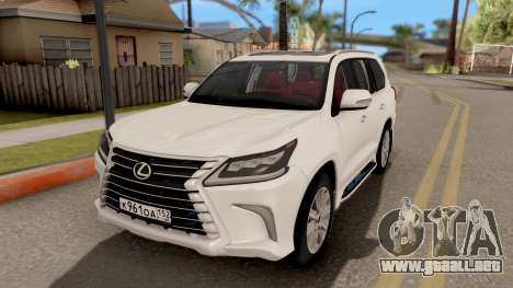 Lexus LX 570 2016 para GTA San Andreas