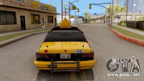 GTA IV Taxi para GTA San Andreas