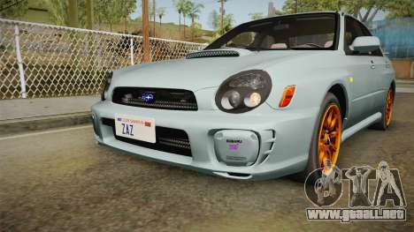 Subaru Impreza WRX Tunable para GTA San Andreas