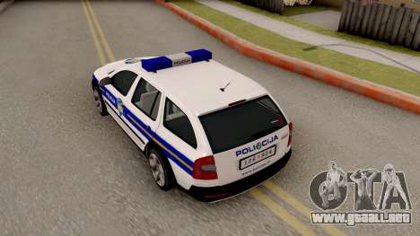 Skoda Octavia Scout Croatian Police Car para GTA San Andreas