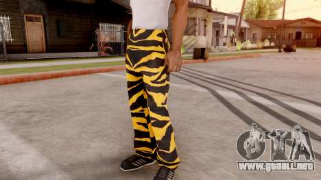 Tigre pantalones para GTA San Andreas