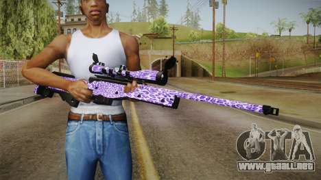 Tiger Violet Sniper Rifle para GTA San Andreas