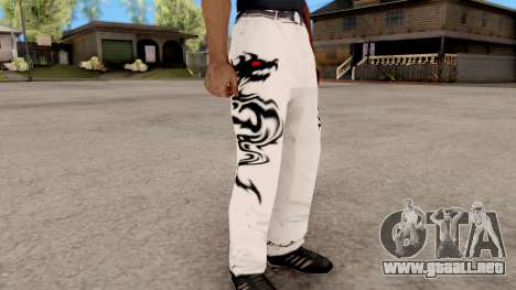 Dragon Style Pants para GTA San Andreas