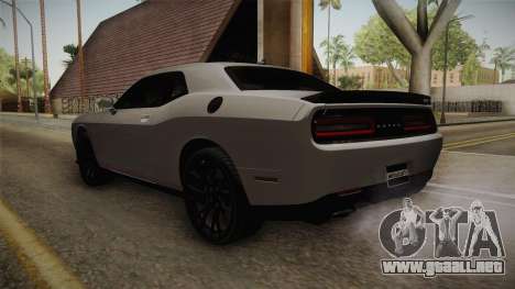 Dodge Challenger SRT Hellcat para GTA San Andreas