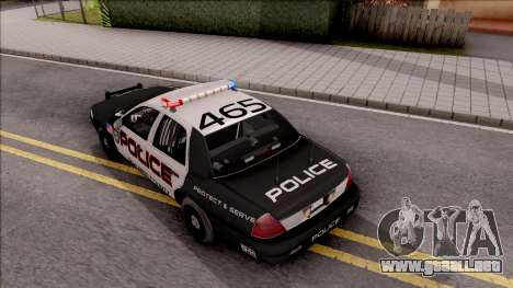 Ford Crown Vitoria High Speed Police para GTA San Andreas