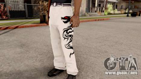 Dragon Style Pants para GTA San Andreas