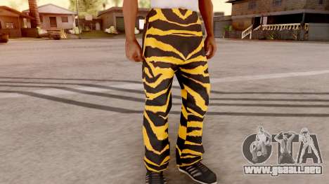 Tigre pantalones para GTA San Andreas