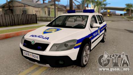 Skoda Octavia Scout Croatian Police Car para GTA San Andreas